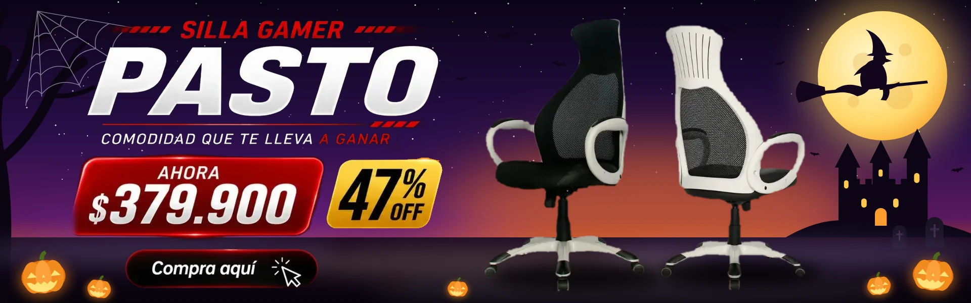 Silla Gamer Pasto en oferta en MueblesYa